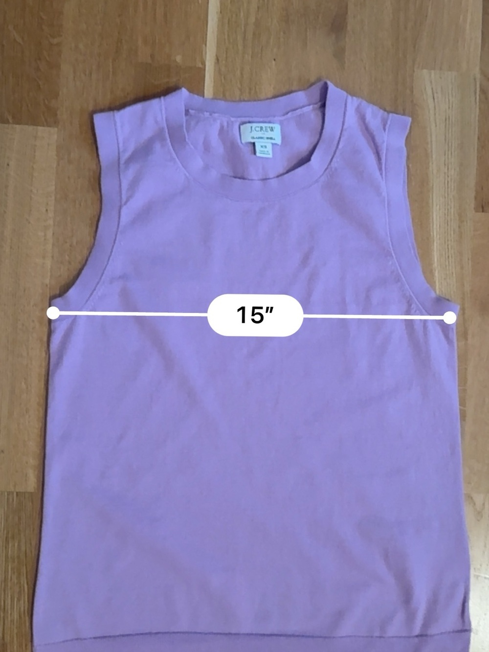 J. Crew Lavender Sleeveless Knit Shell - Picture 6 of 7